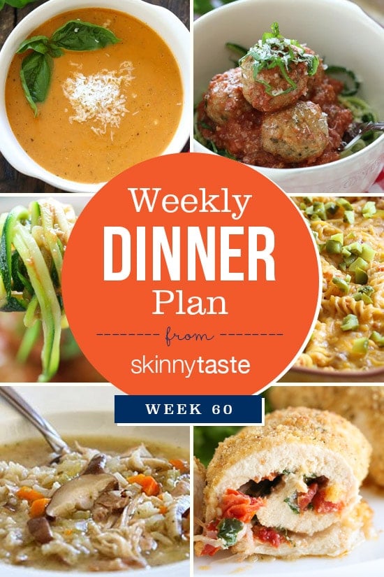 Skinnytaste Dinner Plan (Week 60)