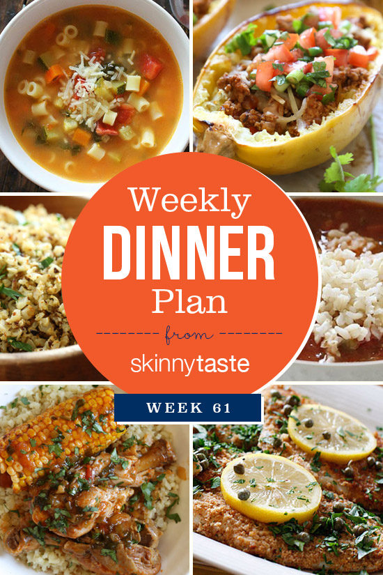 Skinnytaste Dinner Plan (Week 61) | Skinnytaste