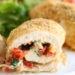 These Sundried Tomato Stuffed Chicken Breasts are filled with Sun Dried Tomato Bruschetta, mozzarella and spinach, rolled, breaded and baked in the oven or air fryer.