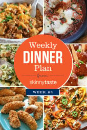 Skinnytaste Dinner Plan (Week 63)