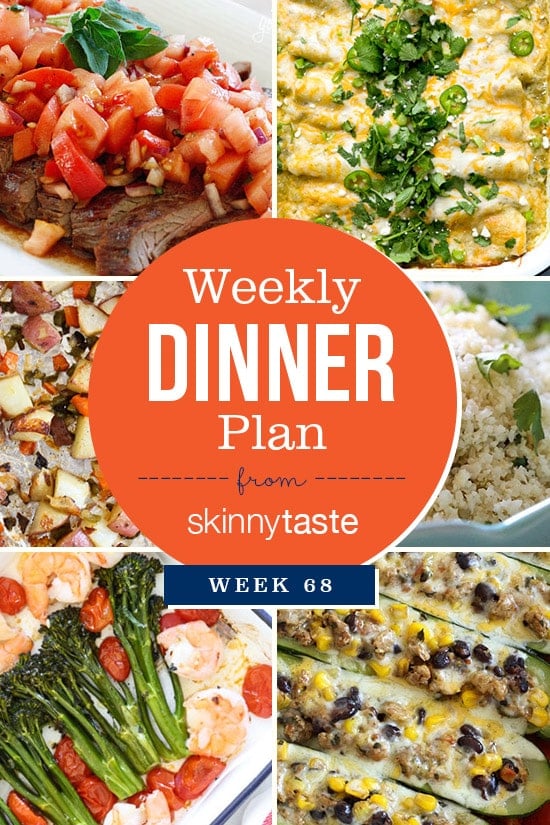 Skinnytaste Dinner Plan (Week 68)