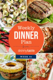 Skinnytaste Dinner Plan (Week 81)