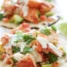 These lobster tacos are made with steamed chunks of lobster meat, avocado and pico de gallo, topped with a spicy poblano crema. If you want to step up your fish taco game, you need these in your life!