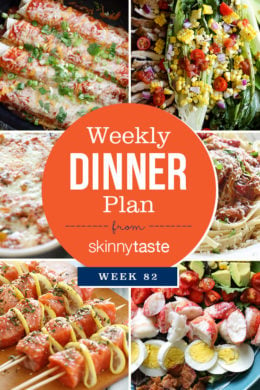 Skinnytaste Dinner Plan (Week 82)