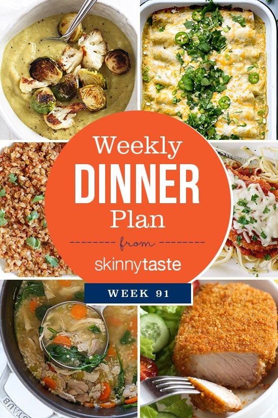 Skinnytaste Dinner Plan (Week 91)