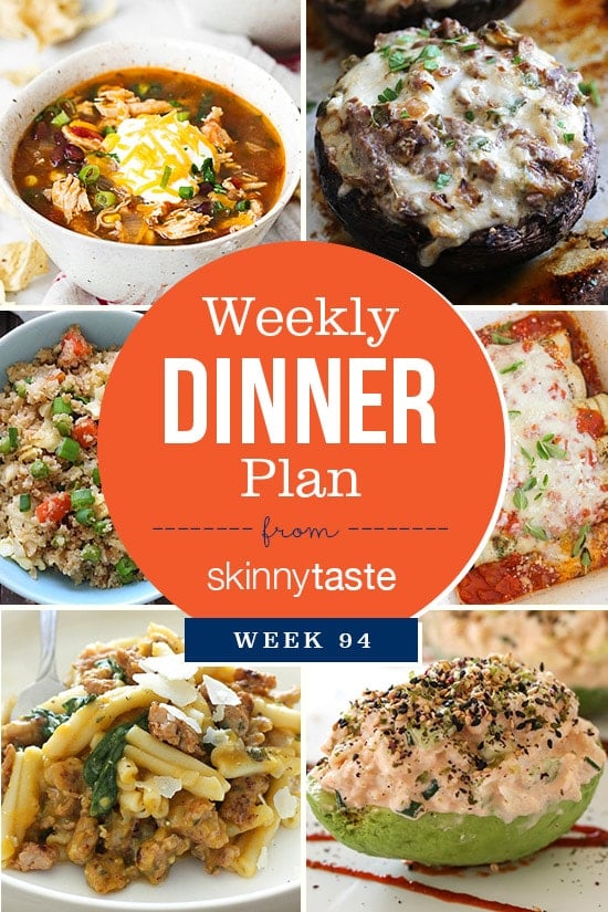 Skinnytaste Dinner Plan (Week 94)