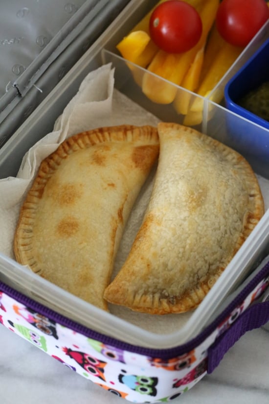 Air Fryer Empanadas lunch box