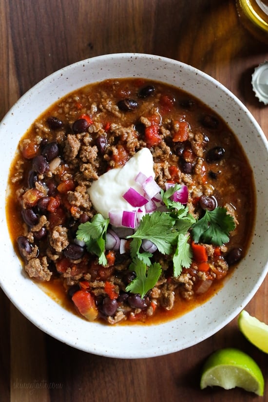 Quick Beef Chili Recipe Instant Pot Stove Or Slow Cooker Skinnytaste