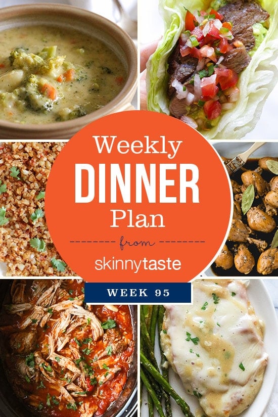 Skinnytaste Dinner Plan (Week 95)