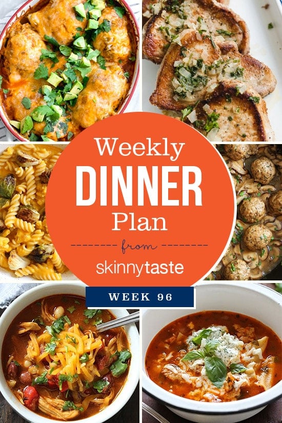 Skinnytaste Dinner Plan (Week 96)