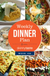 Skinnytaste Dinner Plan (Week 100)