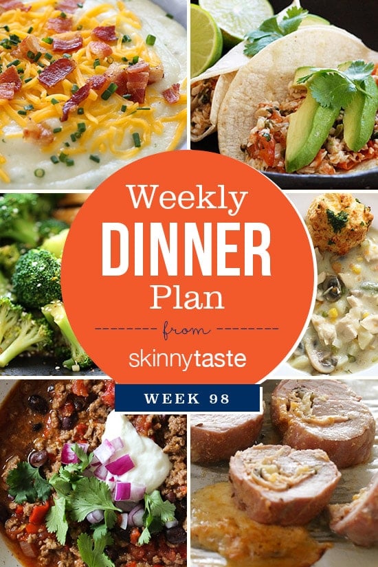 Skinnytaste Dinner Plan (Week 98)