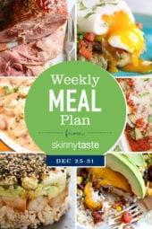 Skinnytaste Meal Plan December 25 - 31