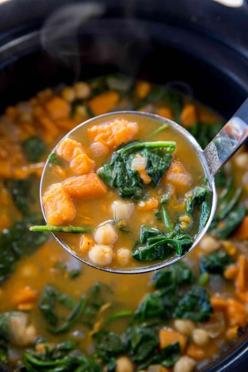 Slow Cooker Chickpea Sweet Potato Stew Recipe Skinnytaste
