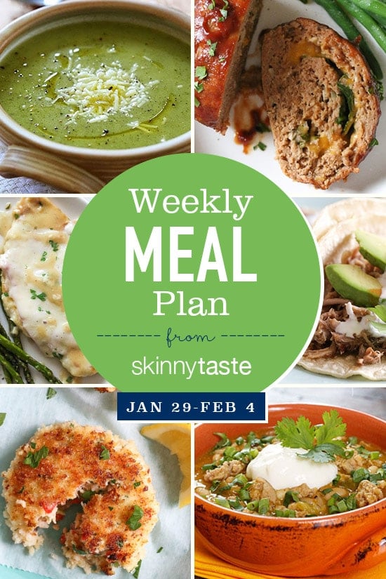 Skinnytaste Meal Plan (January 29-February 4)