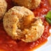 These Italian Cauliflower Rice Balls (Arancini) are made with cauliflower in place of rice! Lower in carbs and baked or made in the air fryer!