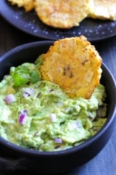 Tostones (Twice Air Fried Plantains)