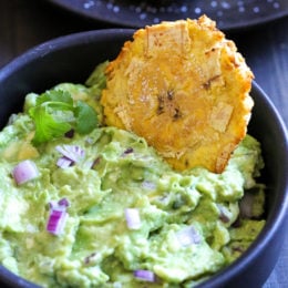 Tostones (Twice Air Fried Plantains)