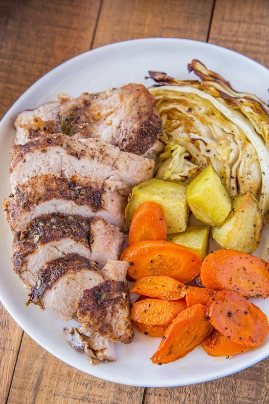 Corned Turkey Dinner with Cabbage, Carrots and Potatoes