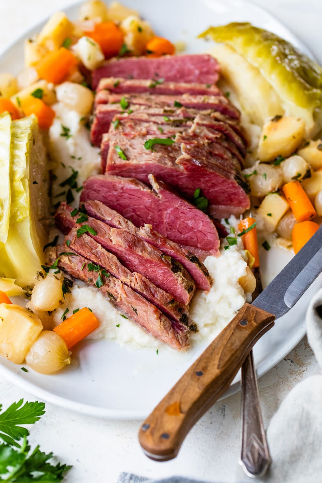 Crock Pot Corned Beef and Cabbage | Slow Cooker Dinner Idea