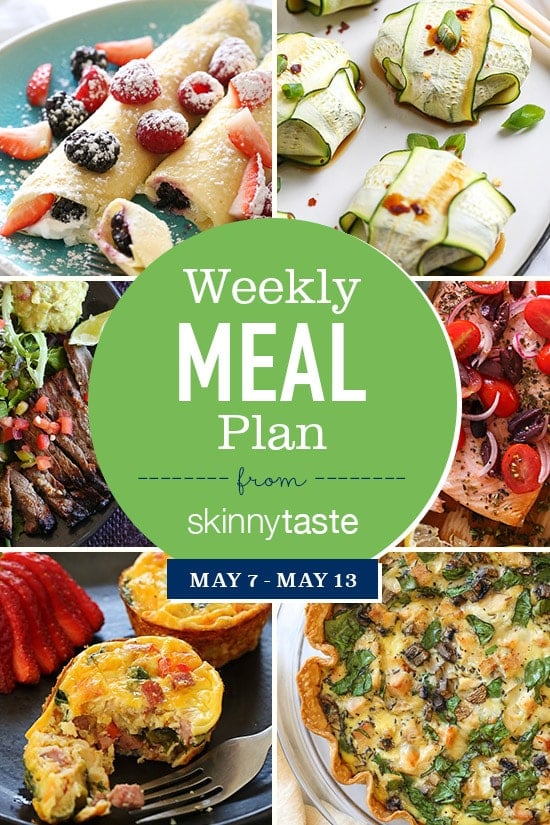A free 7-day flexible meal plan including breakfast, lunch and dinner and a shopping list. All recipes include calories and Weight Watchers Freestyle Smart Points.
