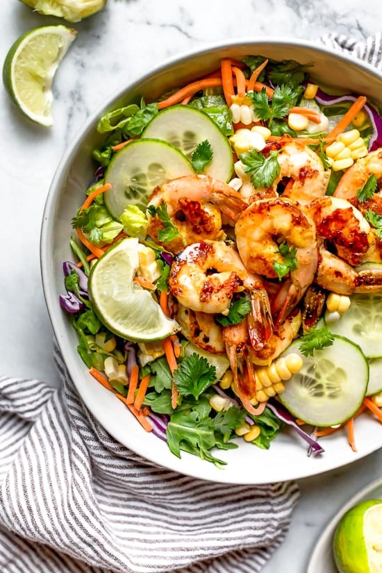 Spicy Thai Shrimp Salad - Skinnytaste