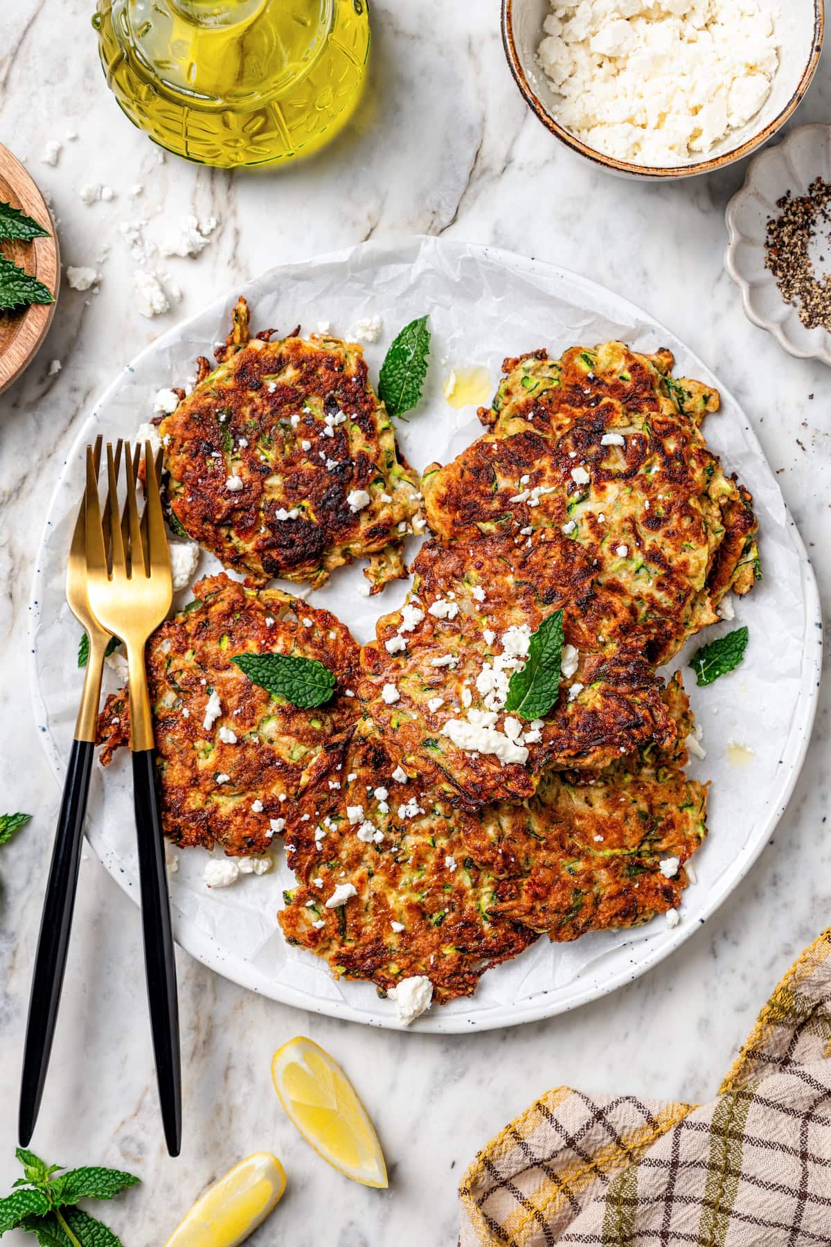 Zucchini and Feta Fritters Image