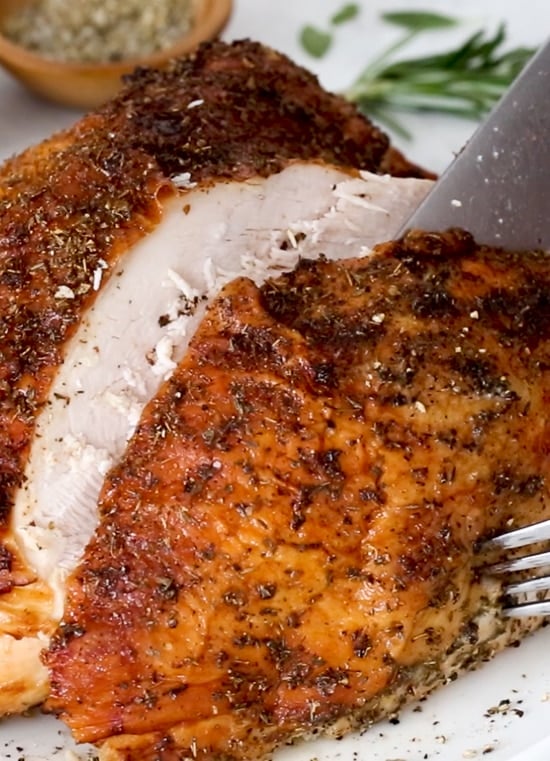 How long to cook a 5 lb boneless turkey breast Air Fryer Turkey Breast Recipe Skinnytaste