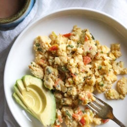 This Colombian classic breakfast dish known as Huevos Pericos made with eggs, scallions and tomatoes is one of my favorite breakfasts!