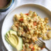 This Colombian classic breakfast dish known as Huevos Pericos made with eggs, scallions and tomatoes is one of my favorite breakfasts!