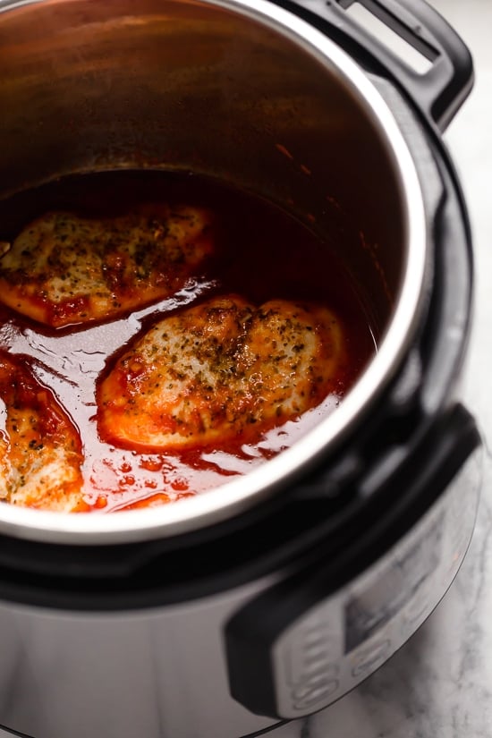 Chicken parmesan in the Instant Pot