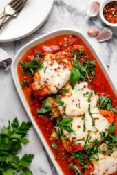This quick and easy Chicken Parmesan is the answer to your weeknight dreams!! And since it's made in the Instant Pot, it's ready in minutes!