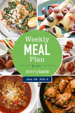 Skinnytaste Meal Plan (January 28-February 3)