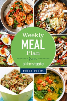 A free 7-day flexible weight loss meal plan including breakfast, lunch and dinner and a shopping list. All recipes include calories and Weight Watchers Freestyle™ SmartPoints®.