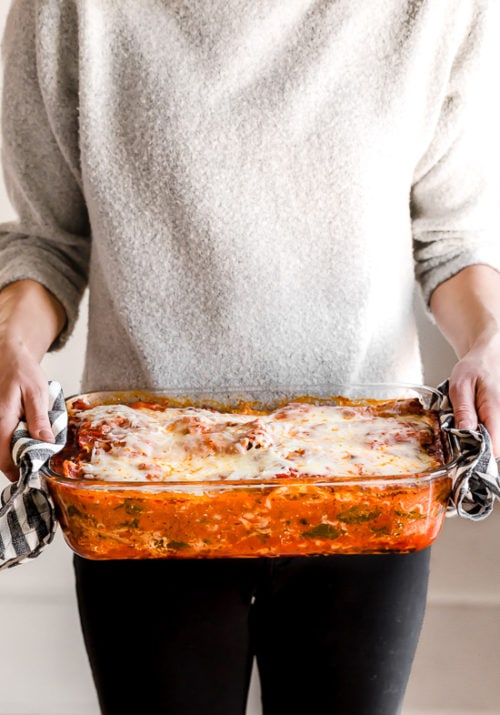 Easy Chicken Parmesan Lasagna l Skinnytaste