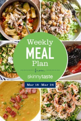 Skinnytaste Meal Plan (March 18-March 24)