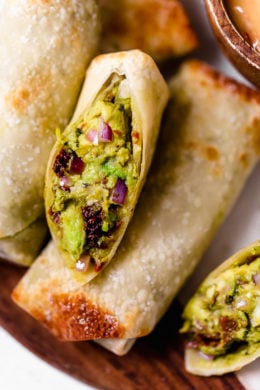 These easy Air Fryer Avocado Egg Rolls are inspired by the Cheesecake Factory egg rolls, only healthier because they are not fried.