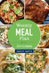 A free 7-day flexible weight loss meal plan including breakfast, lunch and dinner and a shopping list. All recipes include calories and Weight Watchers Freestyle™ SmartPoints®.