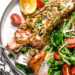 I'm obsessed with this Air Fryer Basil-Parmesan Salmon recipe! Making salmon in the air fryer is quick and easy, and the fish comes out so juicy inside.