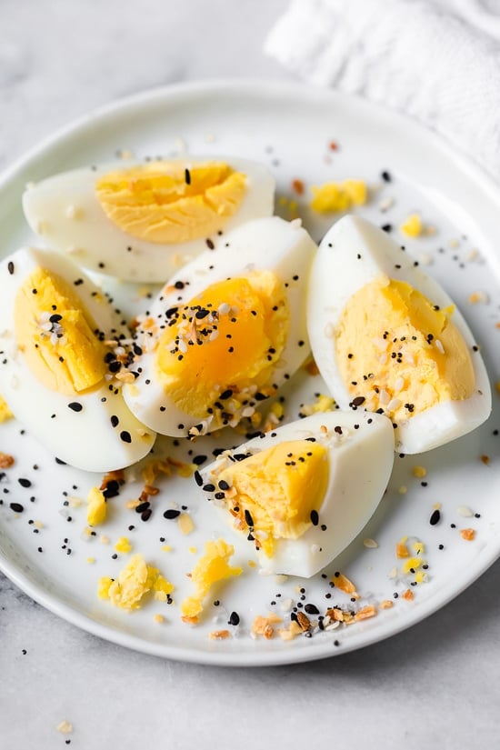 Making hard boiled eggs in the air fryer is so quick and easy, no water needed!