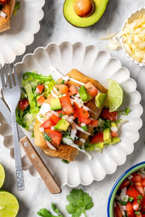 Chicken Chimichangas (Air Fryer or Oven) Skinnytaste