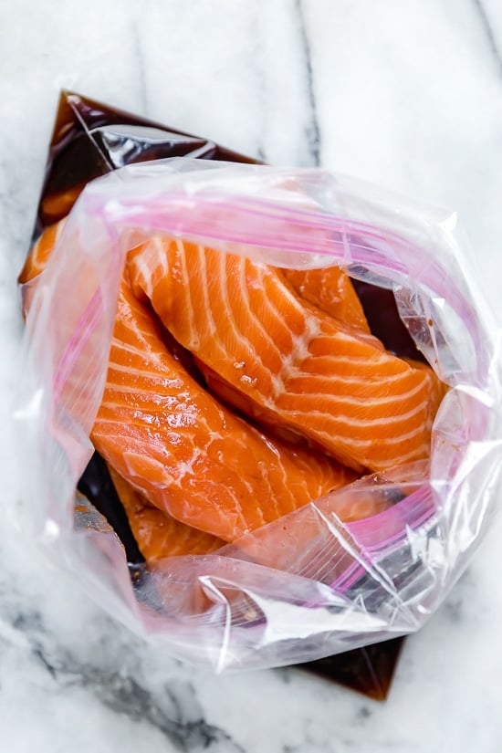 Maple soy marinade for salmon is my favorite!