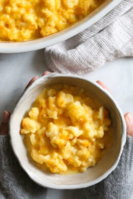A bowl of Cauliflower "Mac and Cheese"