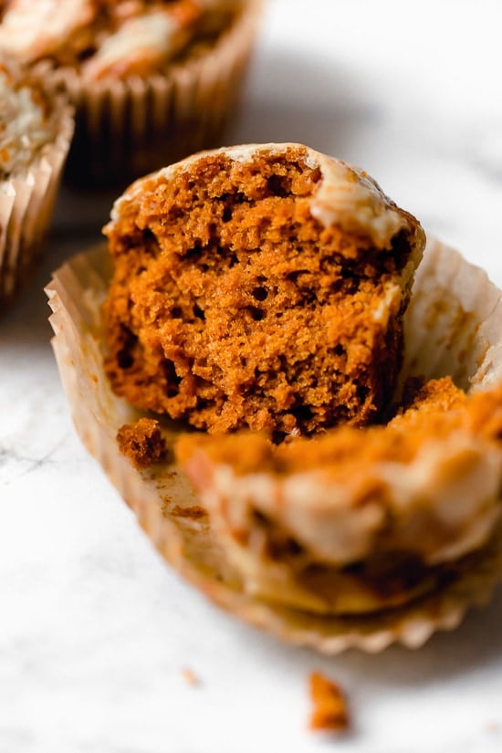 Pumpkin Cream Cheese Muffins are moist, delicious, and perfectly spiced! A delicious fall breakfast made with canned pumpkin, pumpkin spice, and a cream cheese swirl topping.