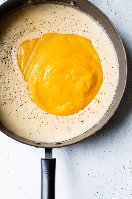 white sauce with butternut