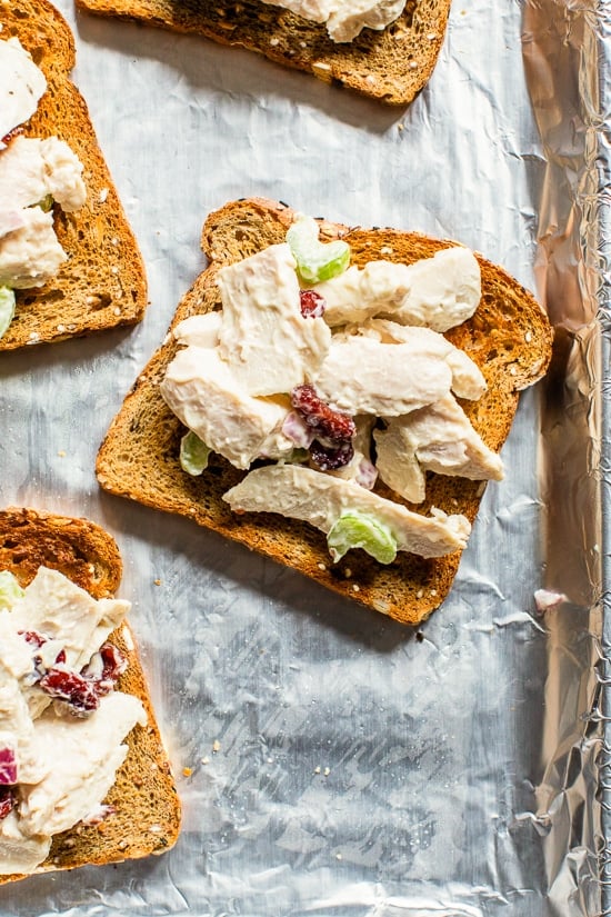 Open-Faced Turkey Melts make a quick and easy way to use up your Thanksgiving turkey leftovers!
