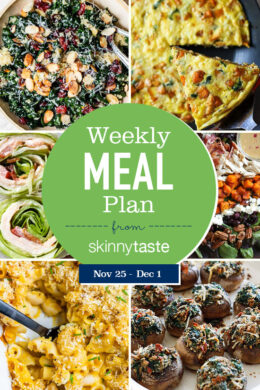 Skinnytaste Meal Plan (November 25-December 1)