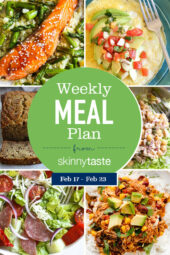 A free 7-day, flexible weight loss meal plan including breakfast, lunch and dinner and a shopping list. All recipes include calories and WW Smart Points.