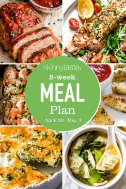 A free 14-day, flexible weight loss meal plan including breakfast, lunch and dinner and a shopping list. All recipes include calories and updated WW Smart Points.