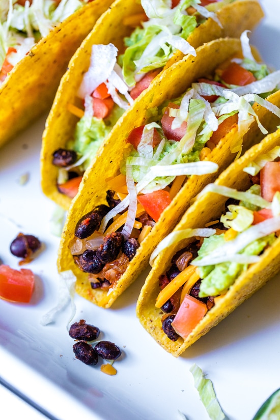 Vegetarian Black Bean Tacos Skinnytaste Nature s Gateway